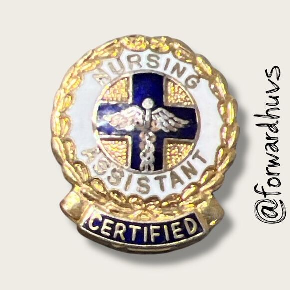 Vintage Certified Nursing Assistant Pin – CNA – Caduceus Cross - Picture 4 of 8